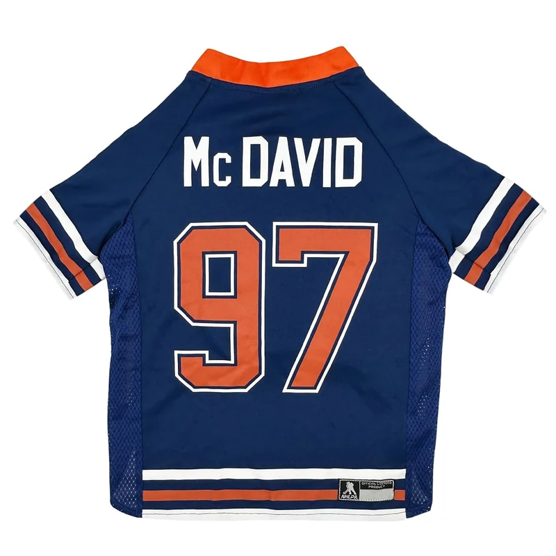 Pet Hockey Fan Jersey Edmonton Oilers Jersey Sports Jerseys